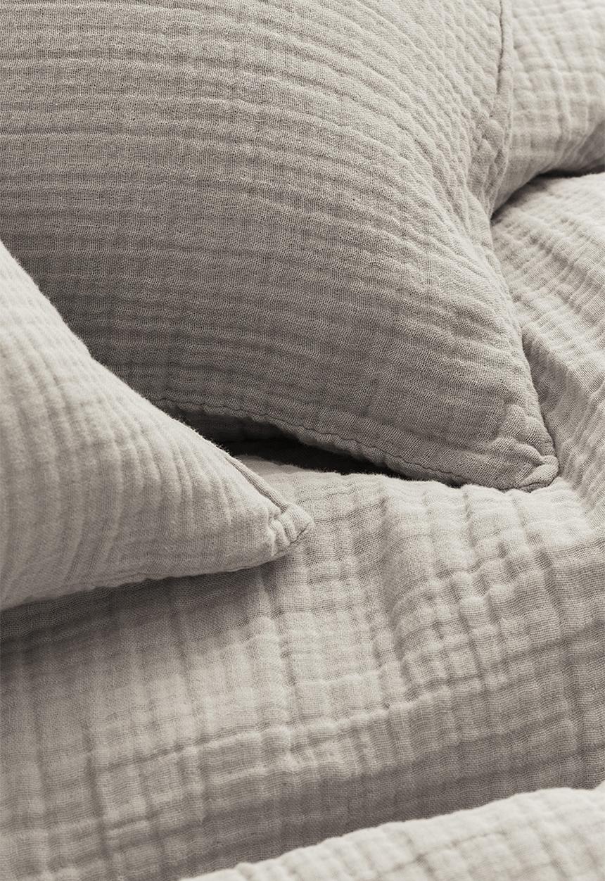 H&M - Muslin double/king duvet cover set - beige
