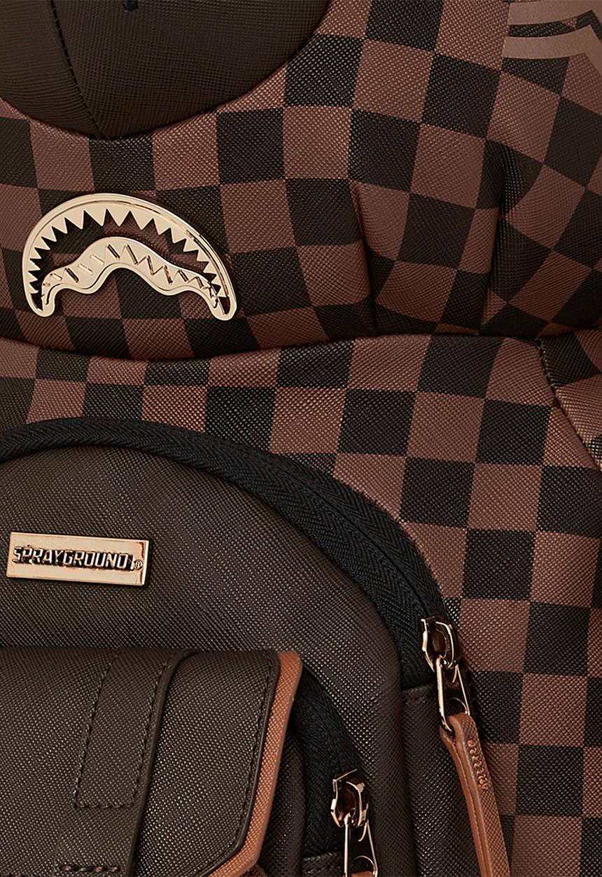 Sprayground - Brown checkered so teddy bear - brown