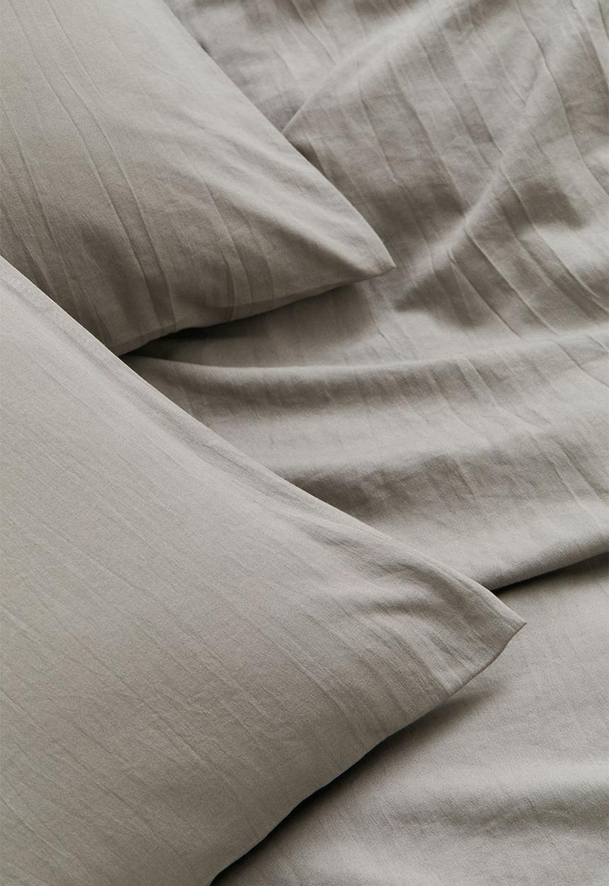 H&M - Double/king duvet cover set - greige