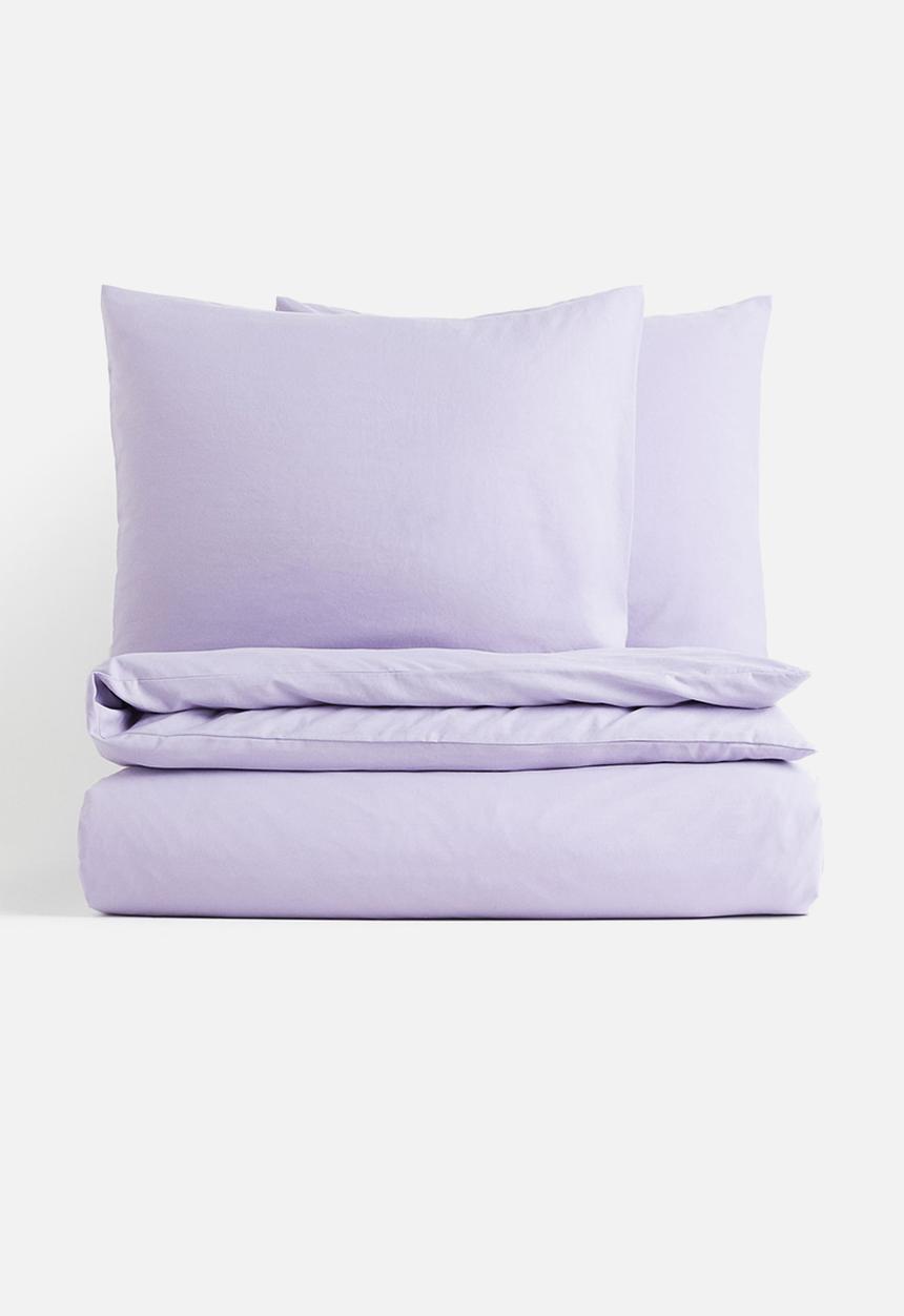H&M - Double/king duvet cover set - purple