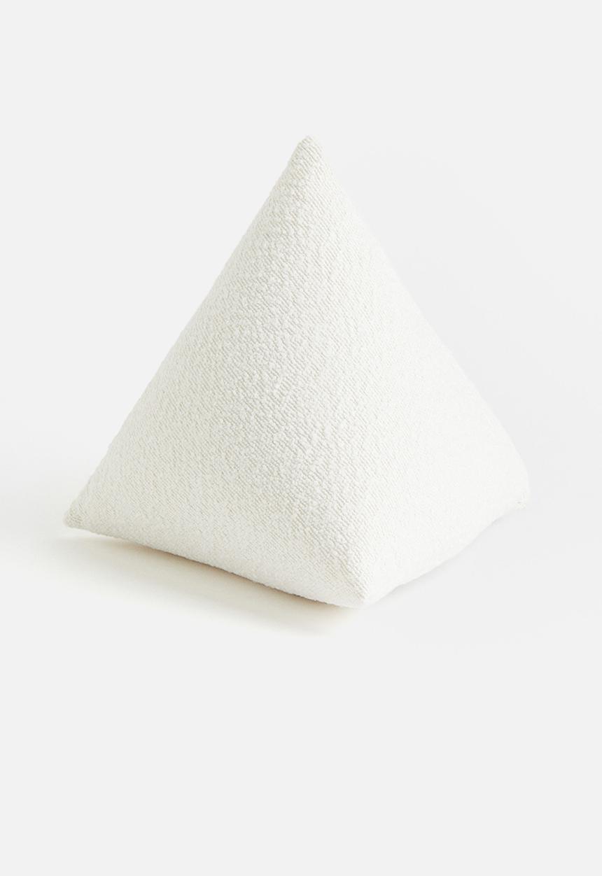 H&M - Pyramide cushion - white