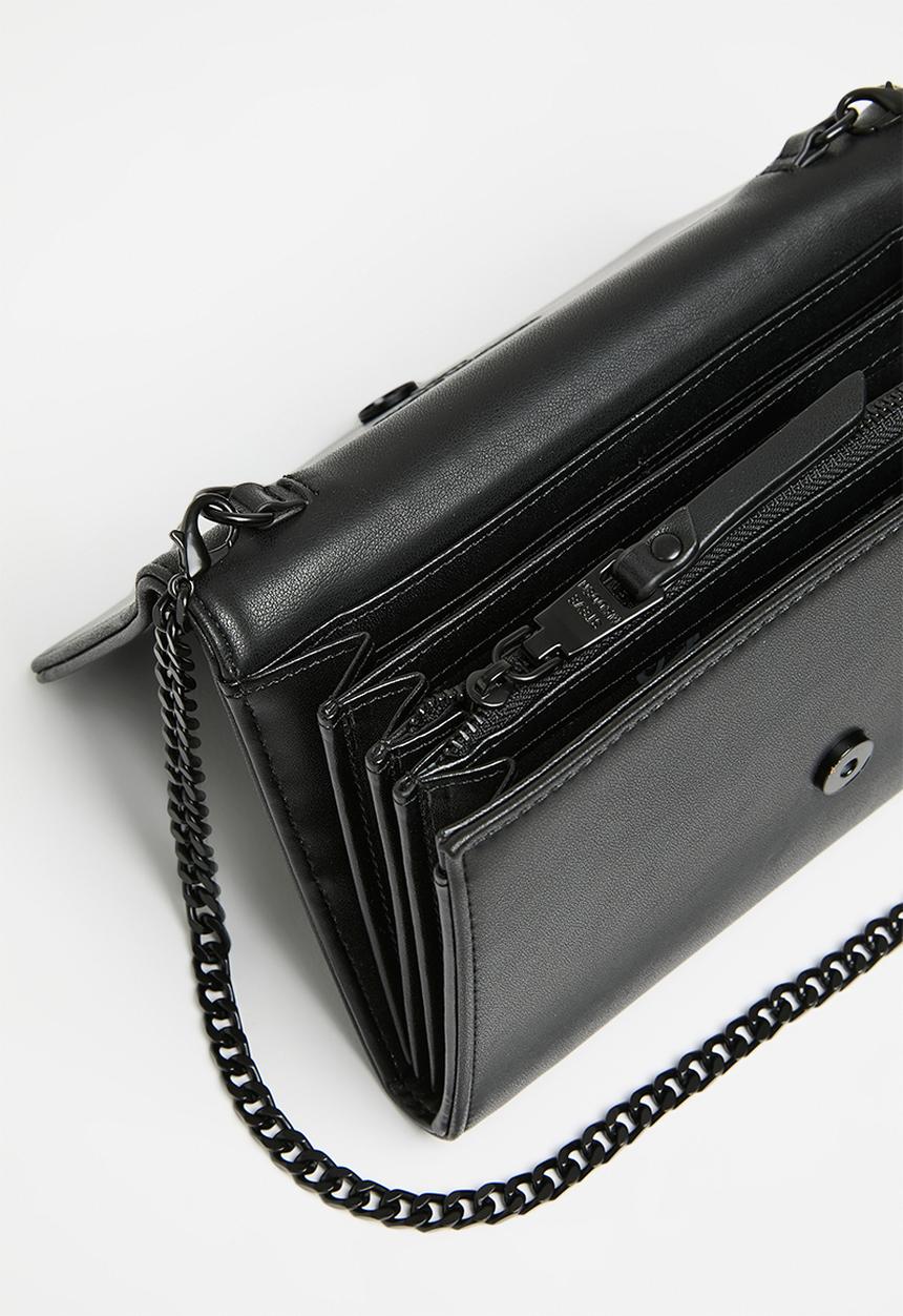 Steve Madden - Bpetula wallet on a string - black