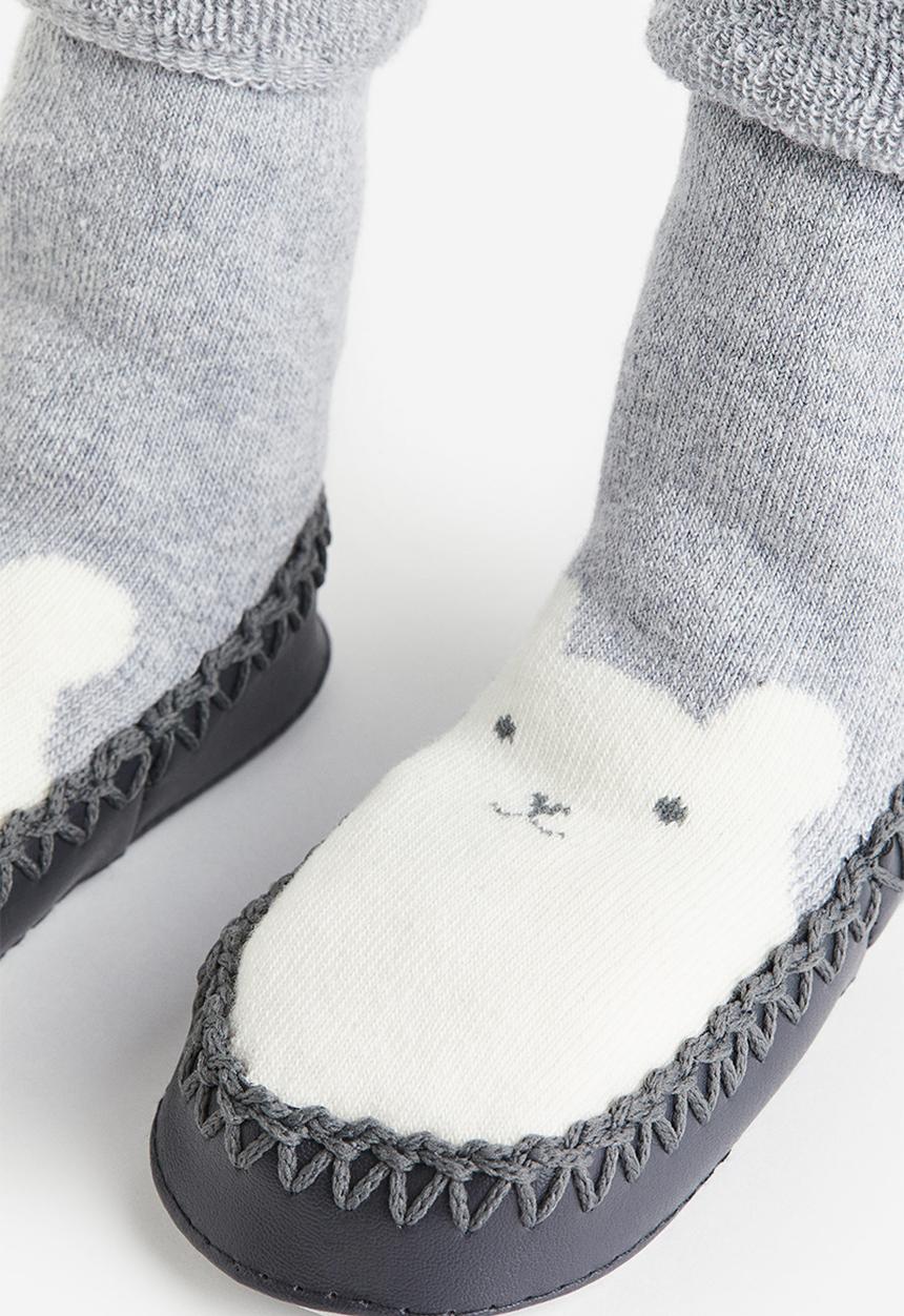 H&M - Moccasins - light grey bear