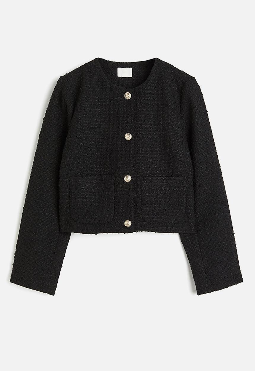 H&M - Bouclé jacket - black