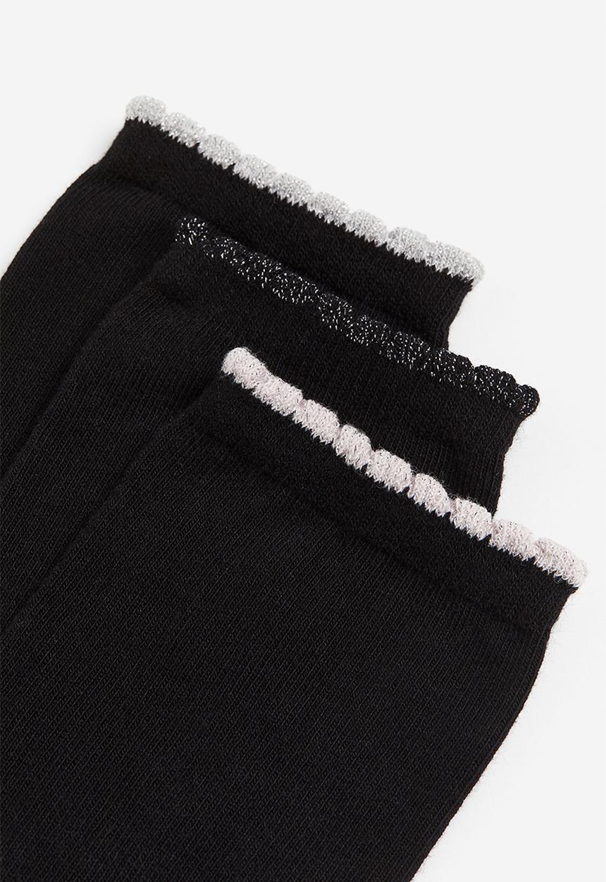 H&M - 5-pack socks - black