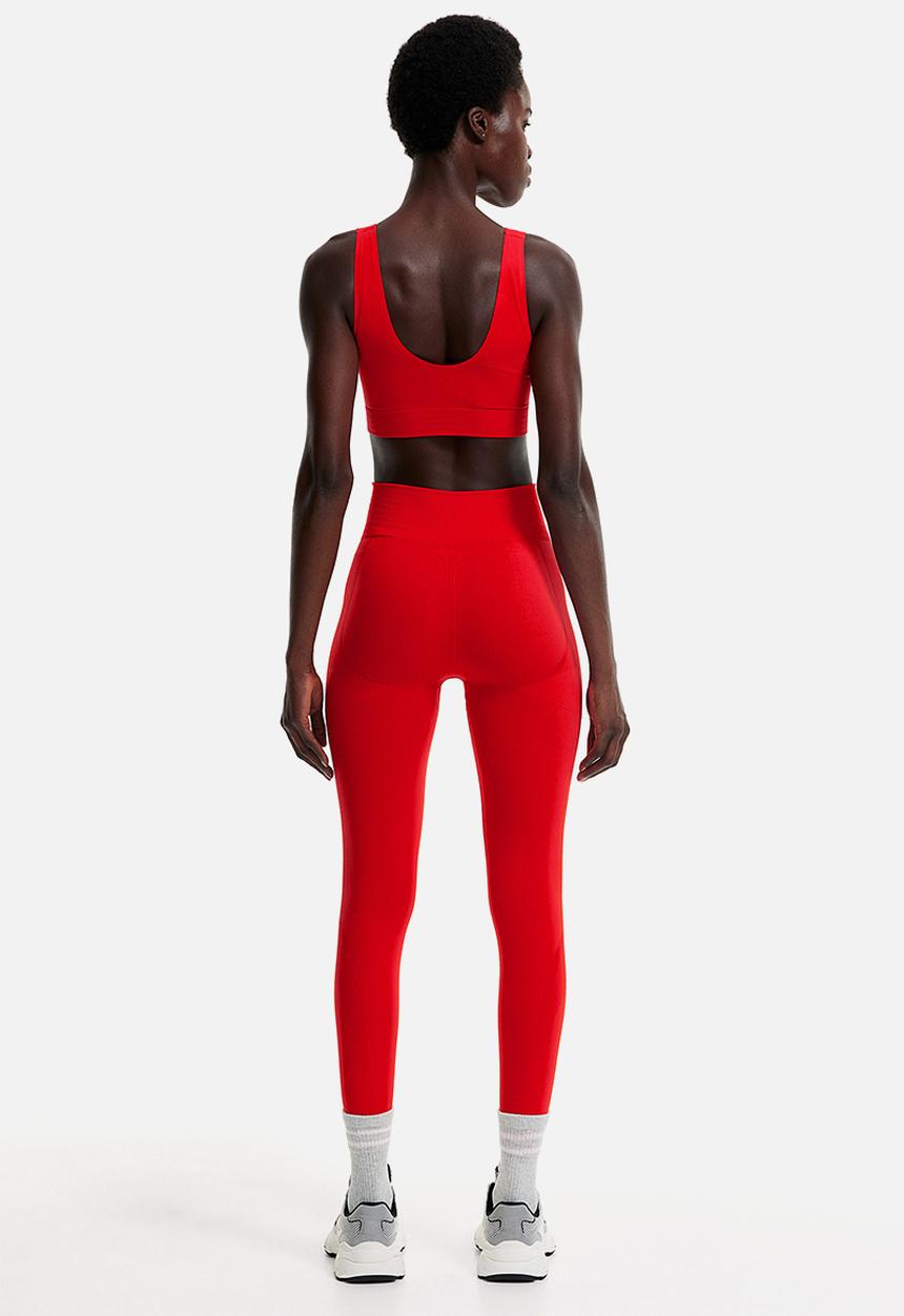 H&M - Drymove™ seamless shaping sports tights - bright red