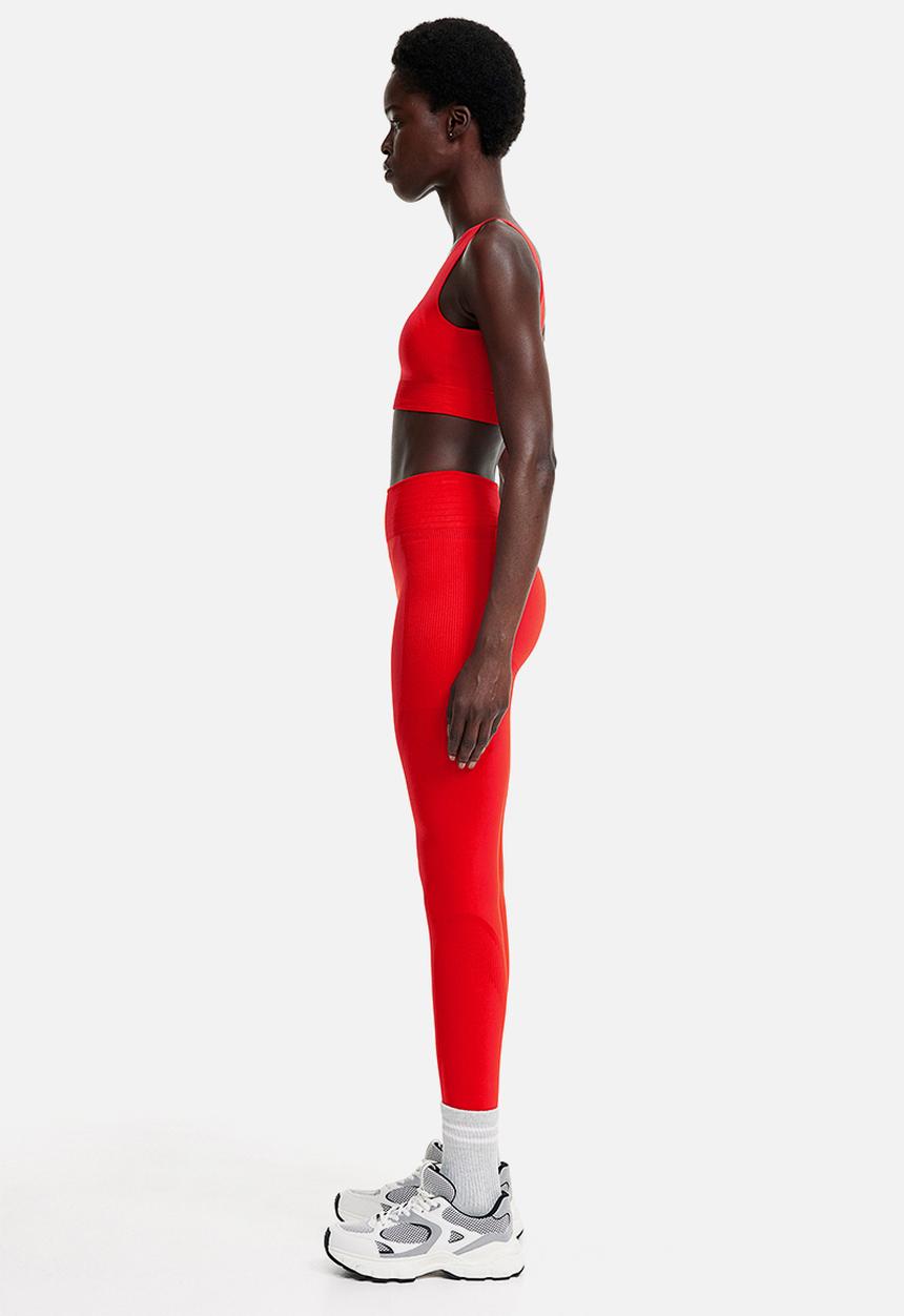 H&M - Drymove™ seamless shaping sports tights - bright red