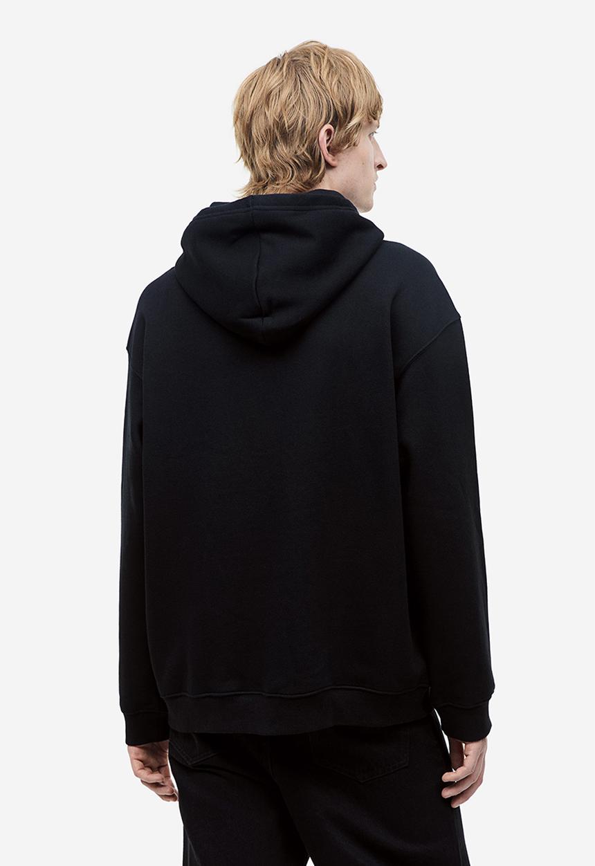 H&M - Loose fit printed hoodie - black/dream