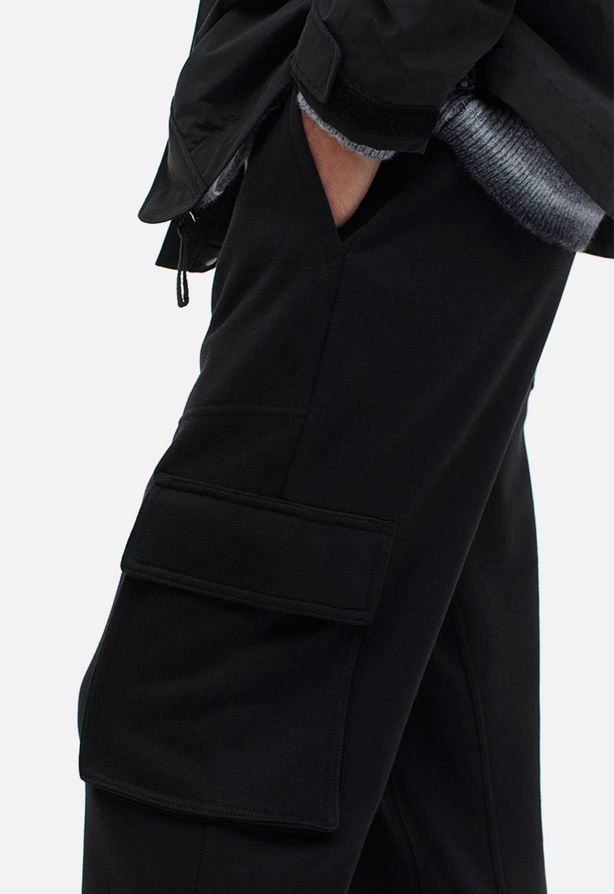H&M - Relaxed fit cargo joggers - black
