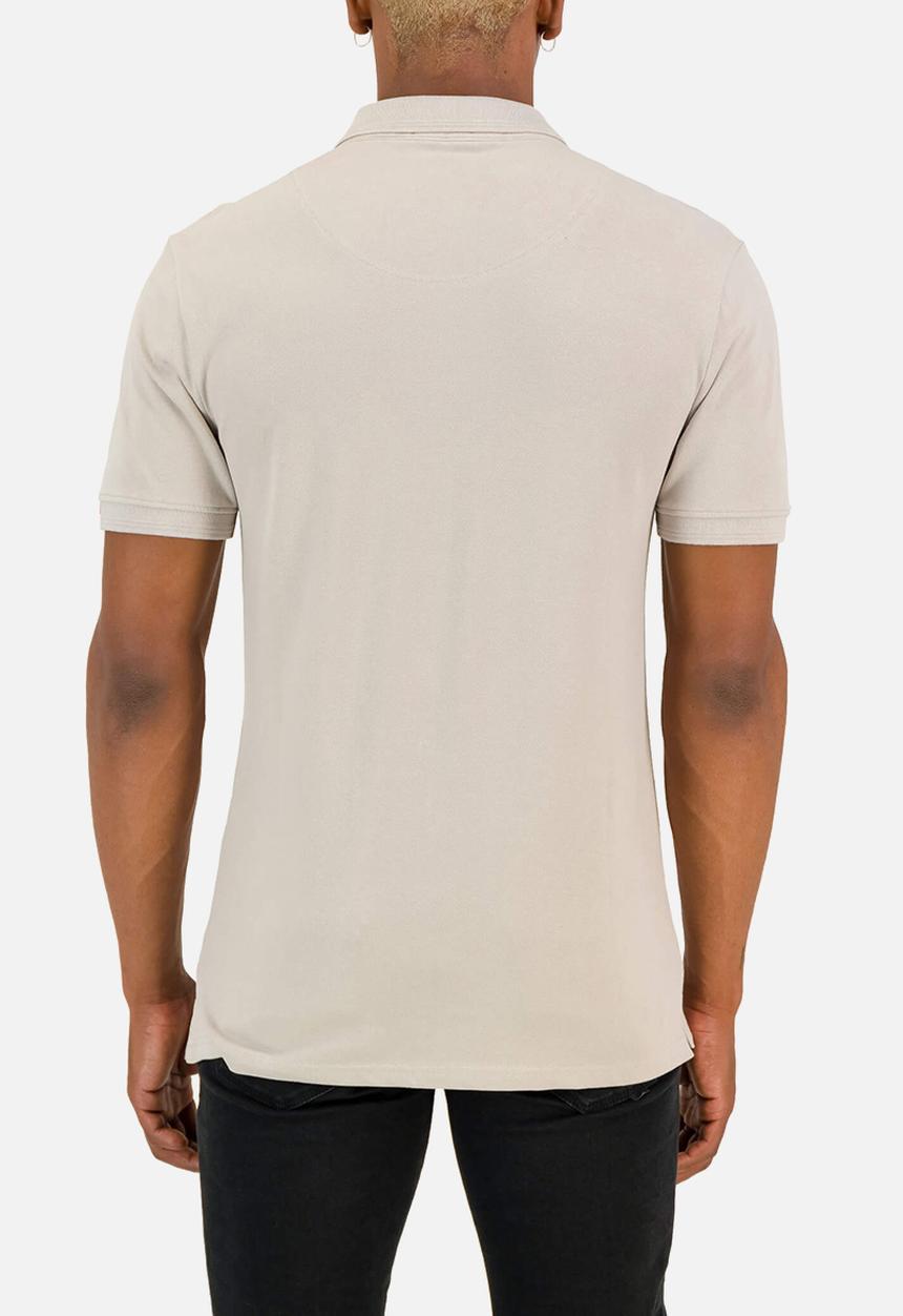 S.P.C.C - Diallo Signature Slimline Fit Polos - Bone