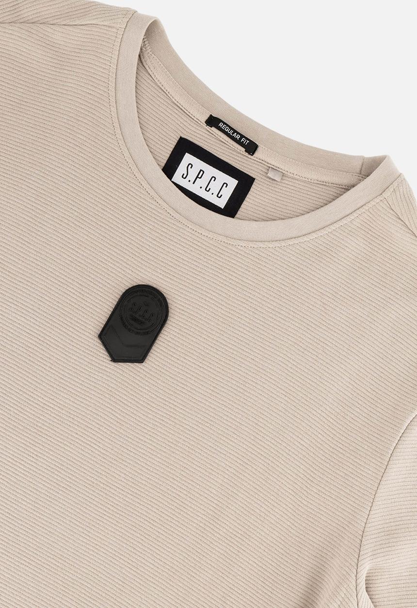 S.P.C.C - Valmont Fashion Regular Fit Long Sleeve Tees - Bone
