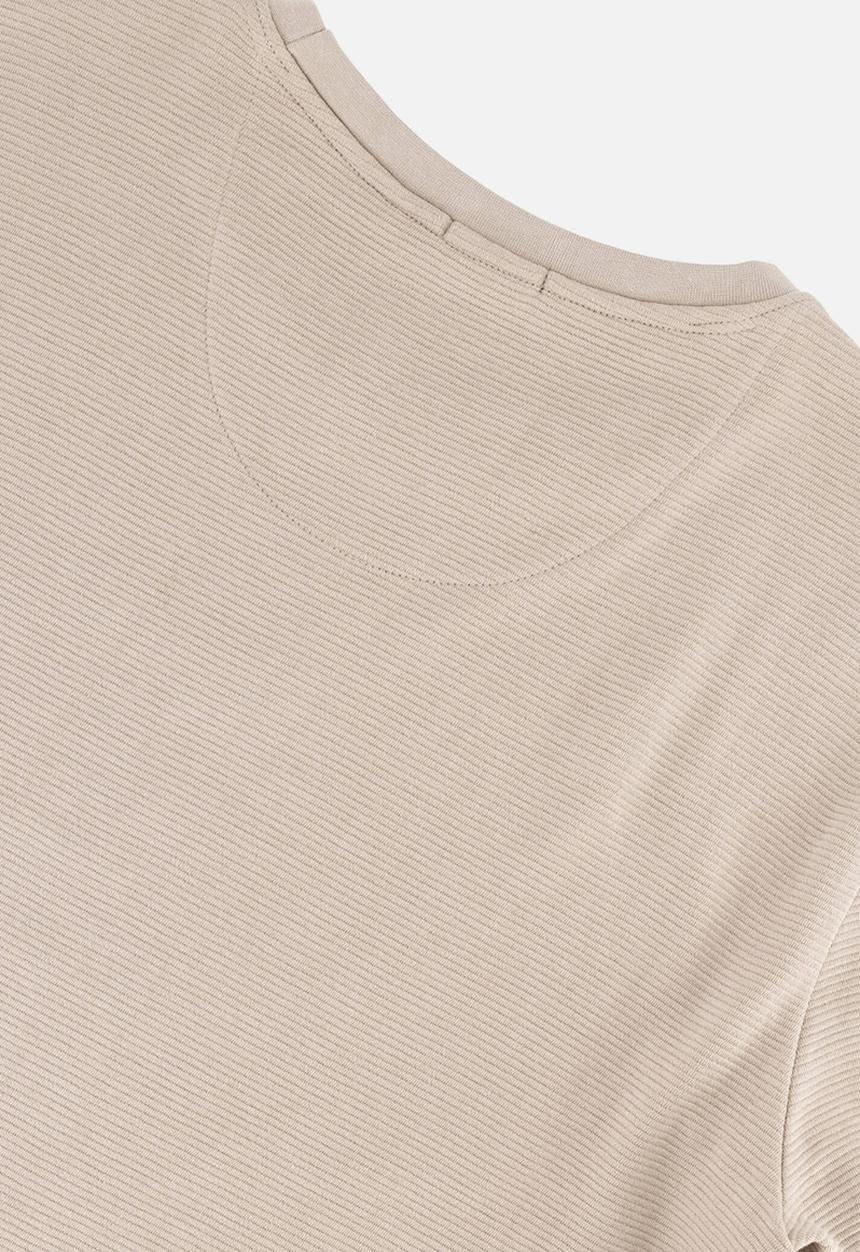 S.P.C.C - Valmont Fashion Regular Fit Long Sleeve Tees - Bone