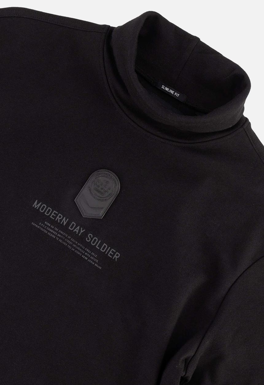 S.P.C.C - Kramden Fashion Slimline Fit Long Sleeve Tees - Black