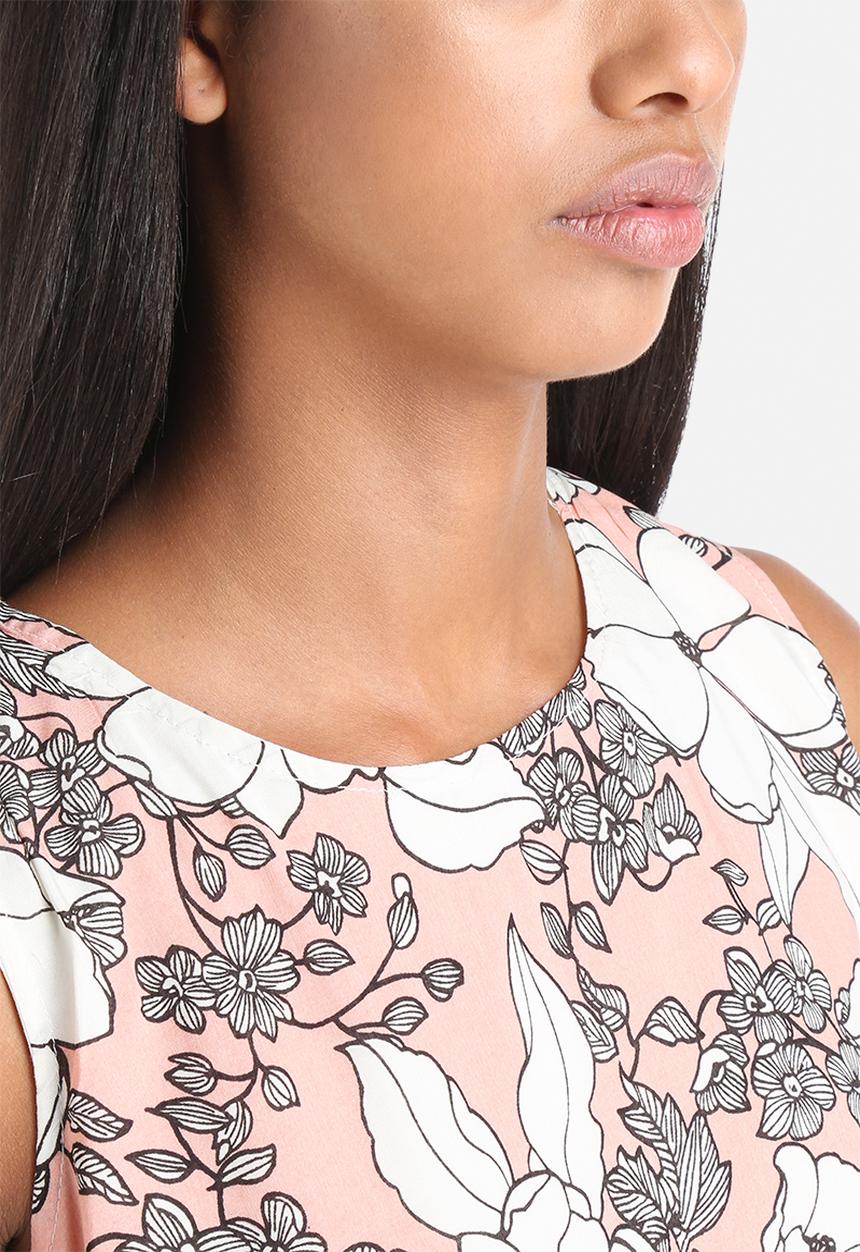 Influence. - Floral Split Side Top