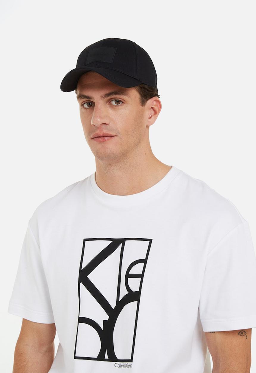 Calvin Klein - Tonal Rubber Patch Bb Cap - CK Black