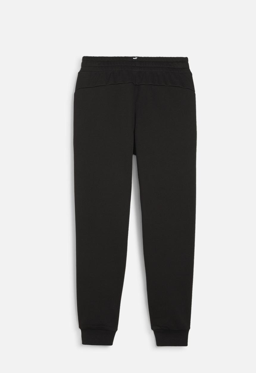 PUMA - Ess+ 2 col logo pants tr cl b - puma black-lime sheen