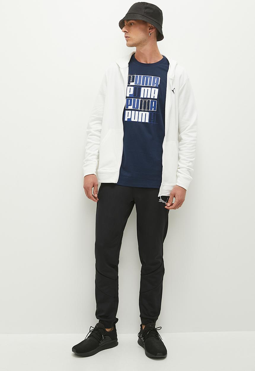 PUMA - ESS+ LOGO LAB Tee  -Club Navy