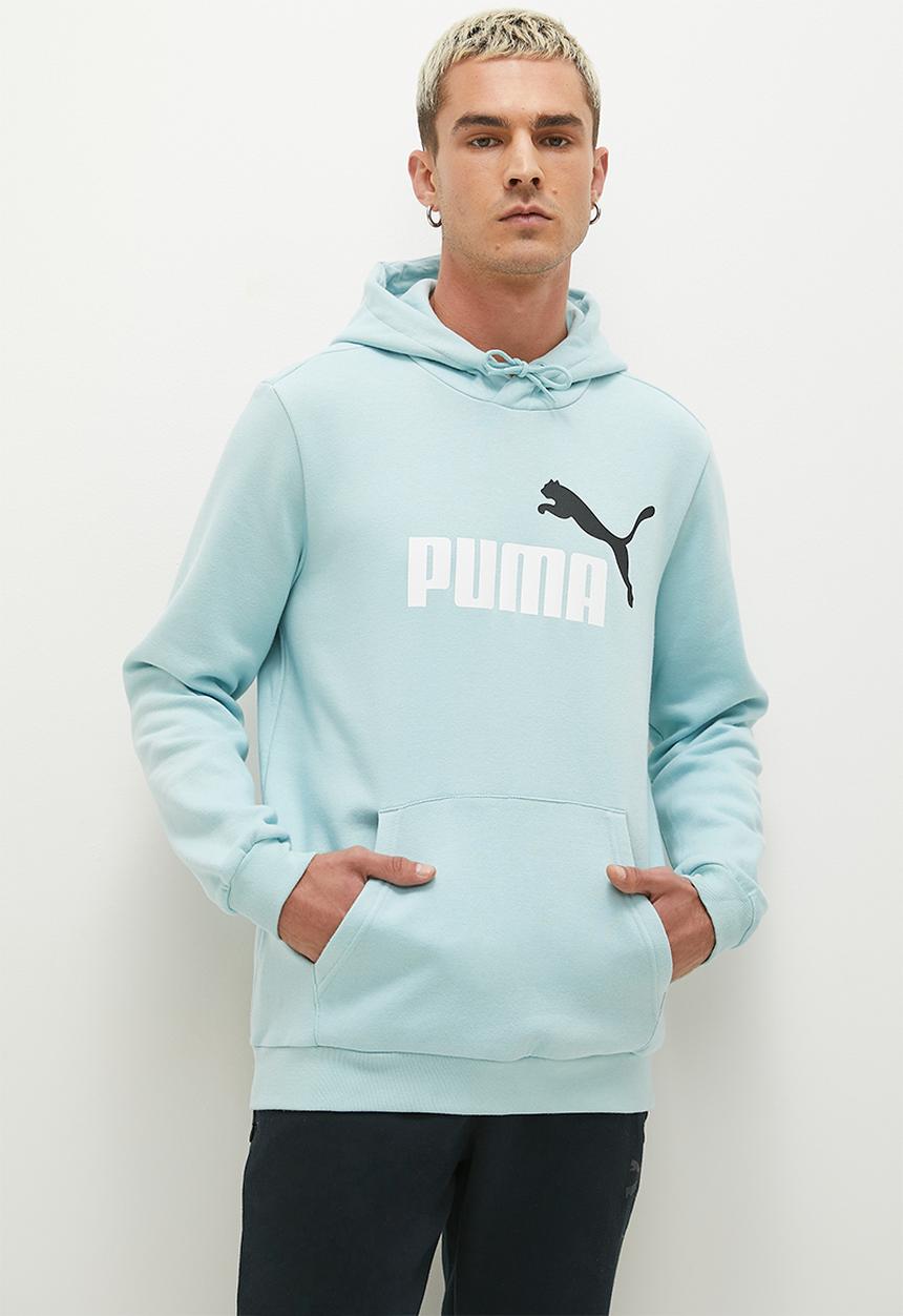 PUMA - ESS+ 2 Col Big Logo Hoodie FL-Turquoise Surf