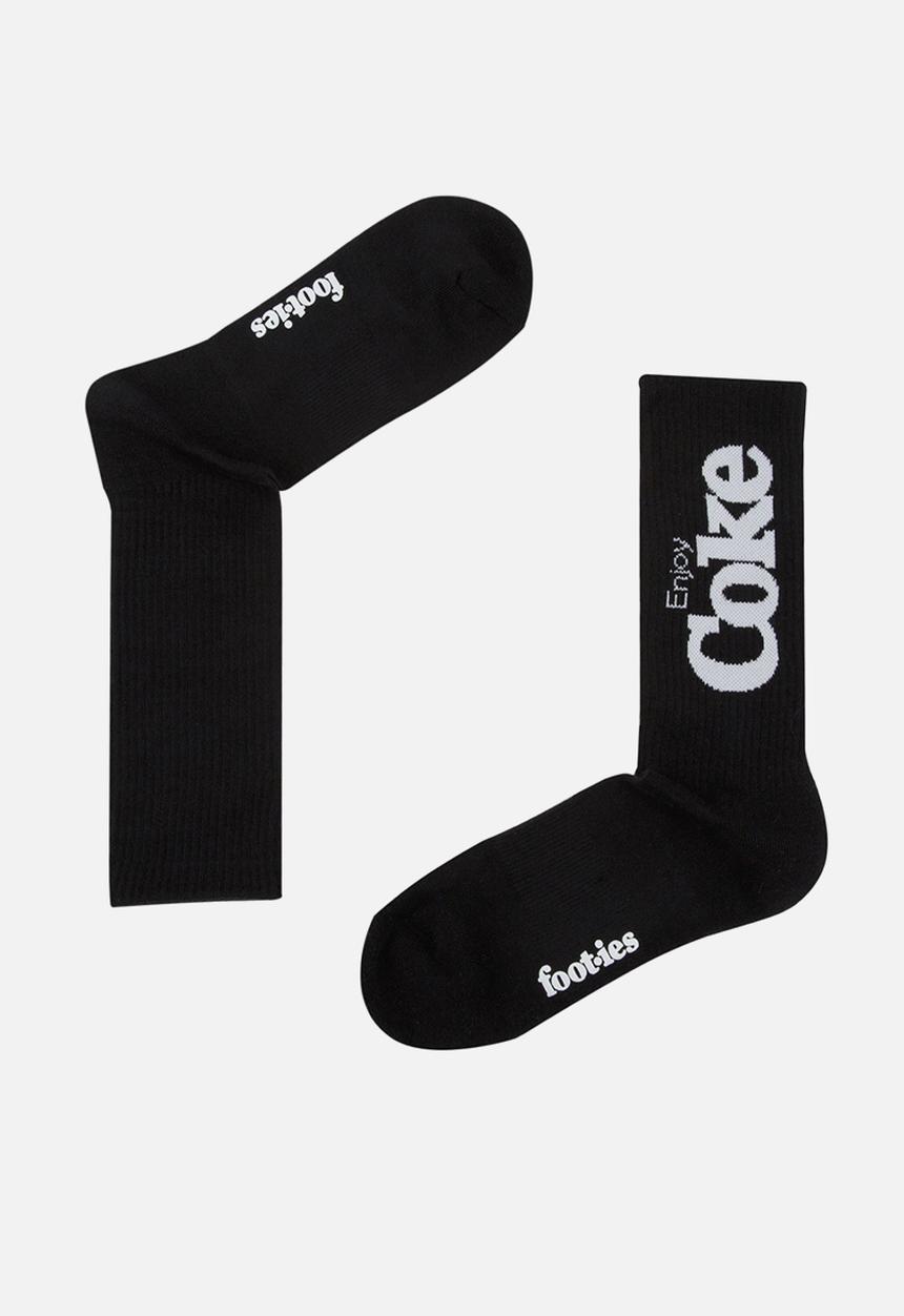 Foot-ies - Coke Logo Sneaker 2 Pack - Cream & black