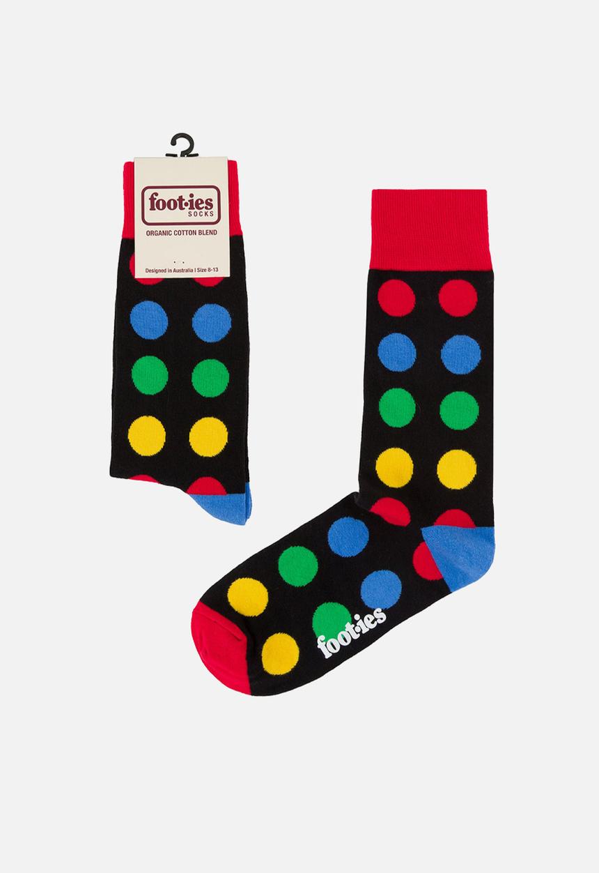 Foot-ies - Twister Organic Cotton Sock - Black