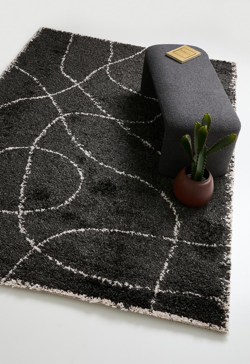 Fotakis - Shaggy Rug Swirl - Black