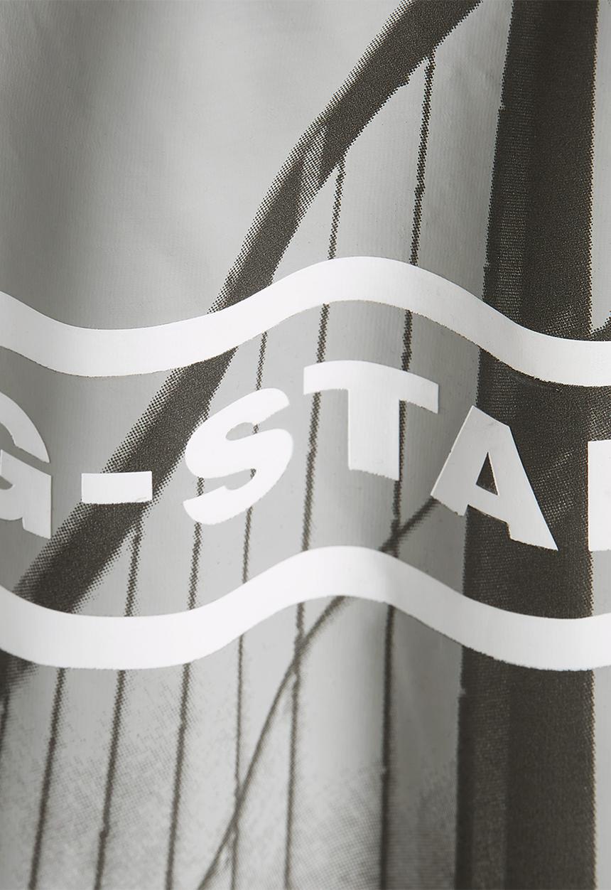G-STAR - HQ oldskool logo lash r tCompact slub jersey o - white