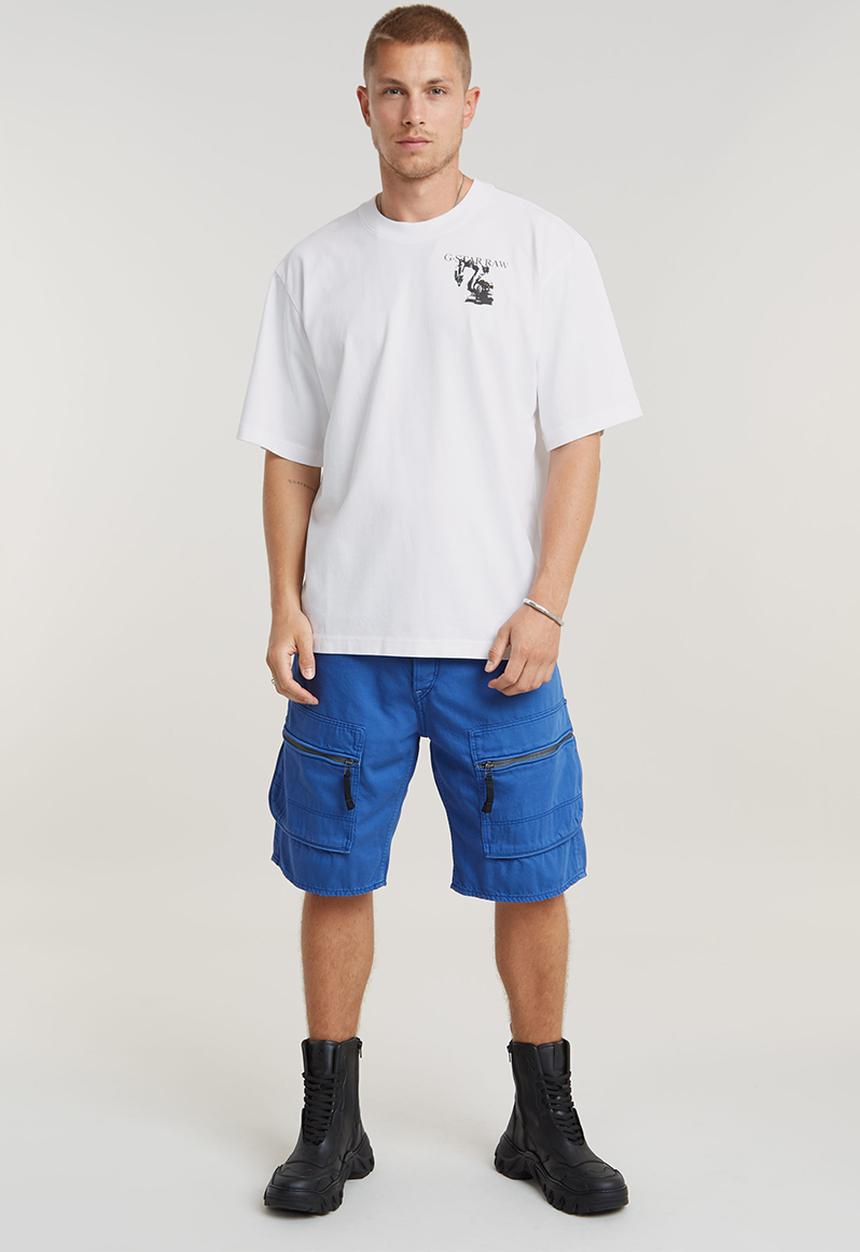 G-STAR - Industry back gr boxy r tSigne jersey o - white
