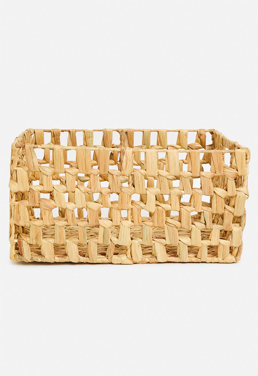 Storage Solutions - Open weave basket set of 3 - natural