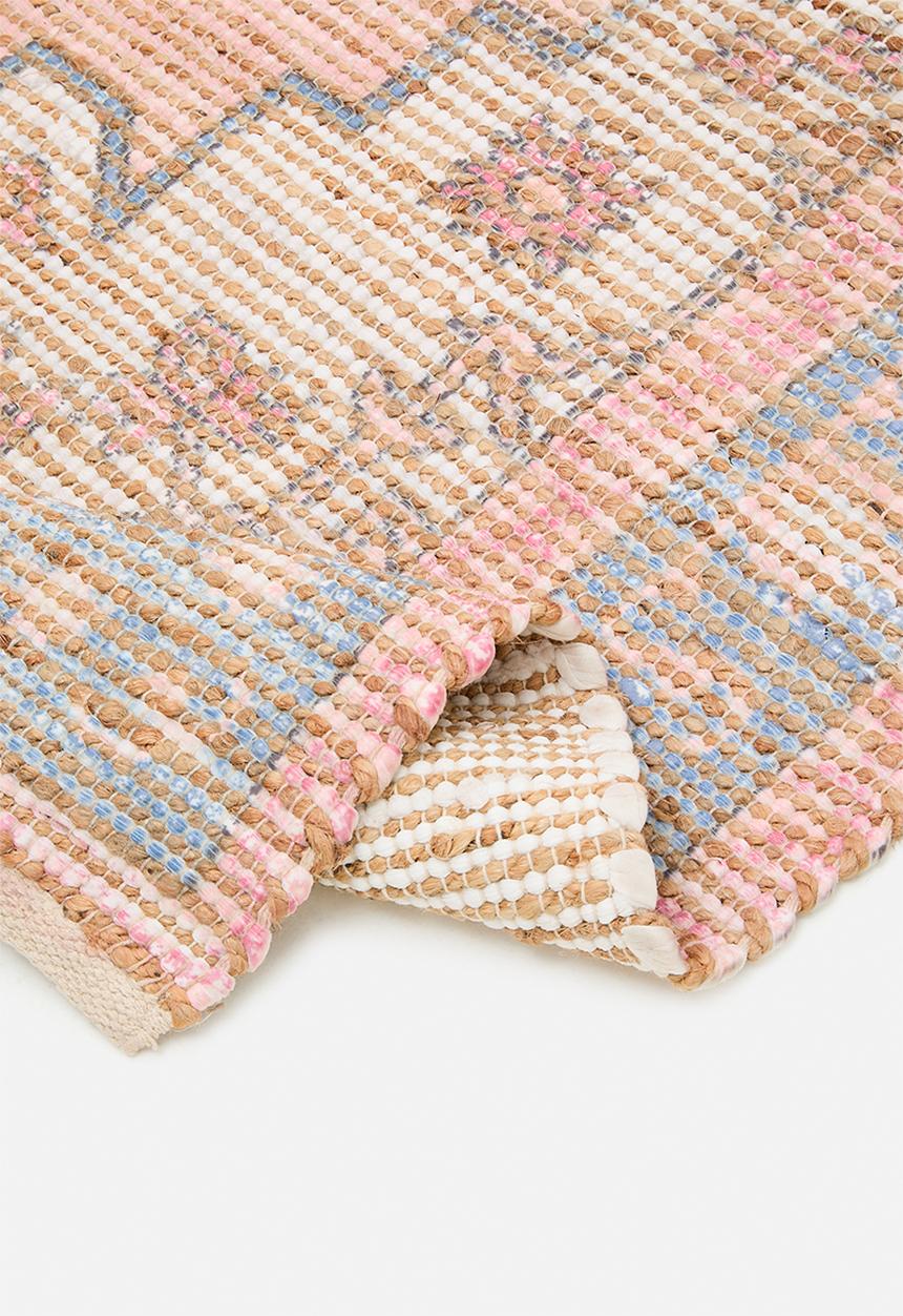 Sixth Floor - Chindi Jute Printed Rug - Multi