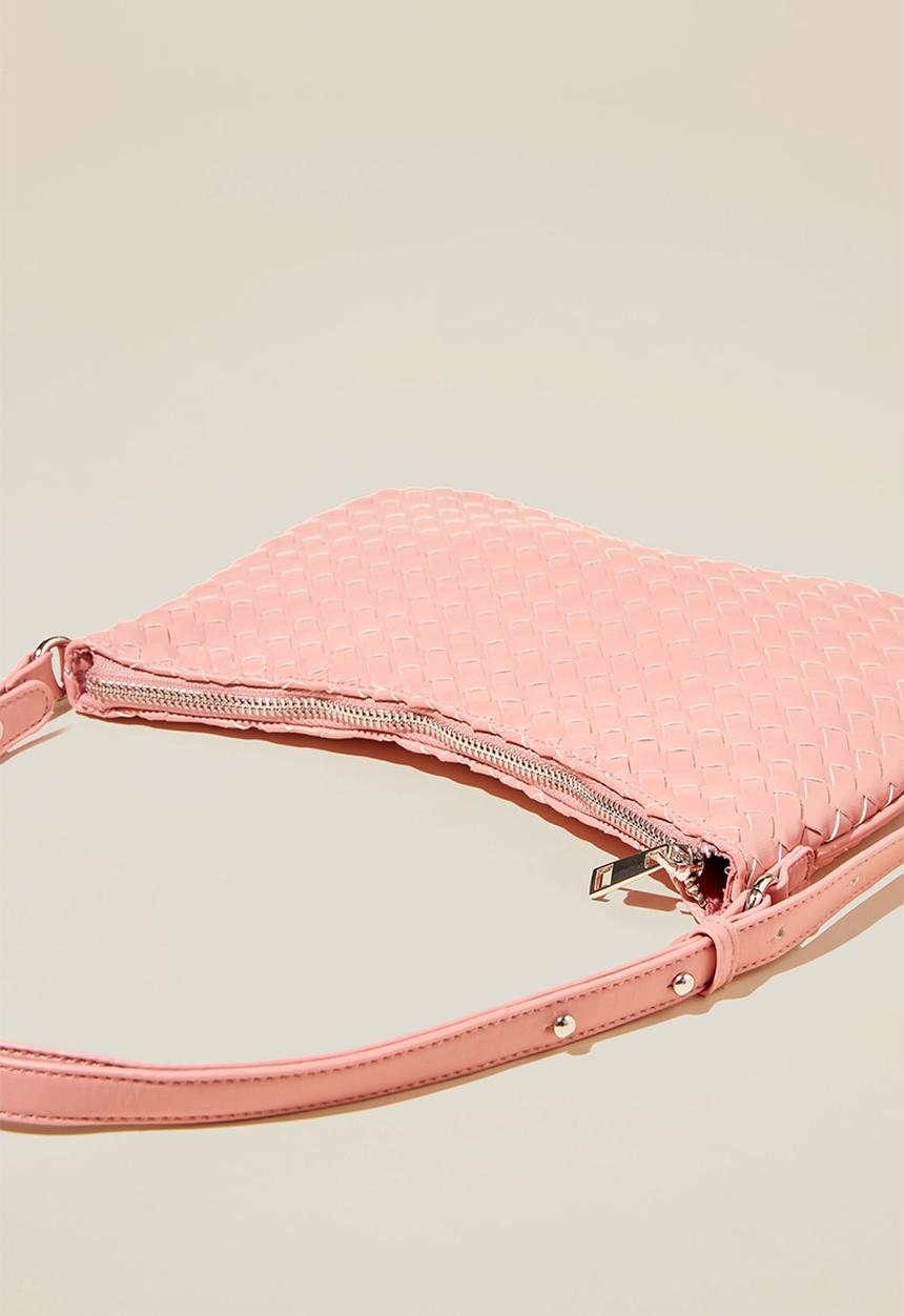 Rubi - Aries underarm bag - roseberry woven