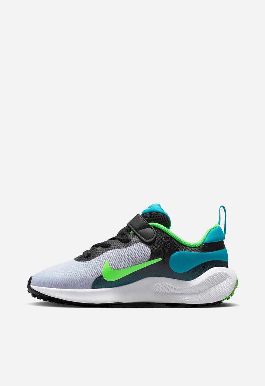 Nike - Nike Revolution 7 (Psv) - Black/Green Strike-Football Grey