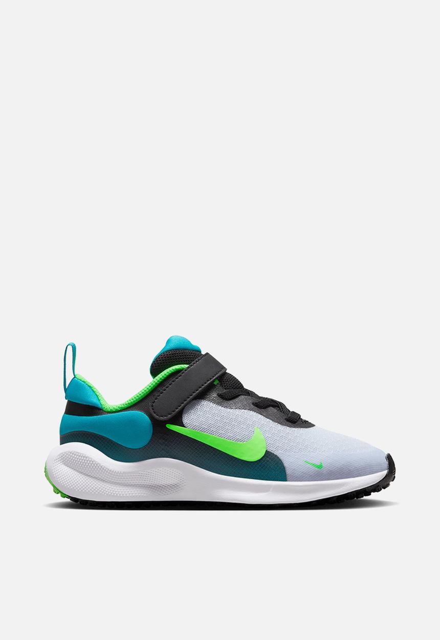 Nike - Nike Revolution 7 (Psv) - Black/Green Strike-Football Grey
