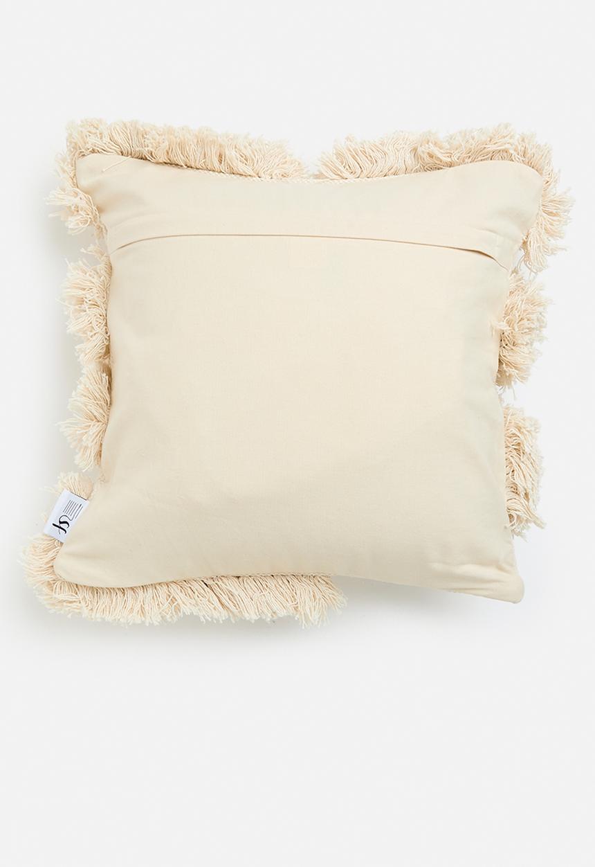 Sixth Floor - Shaggy cushion cover- Natural