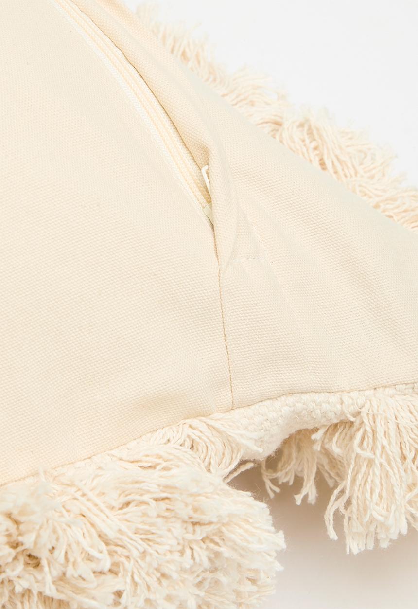 Sixth Floor - Shaggy cushion cover- Natural