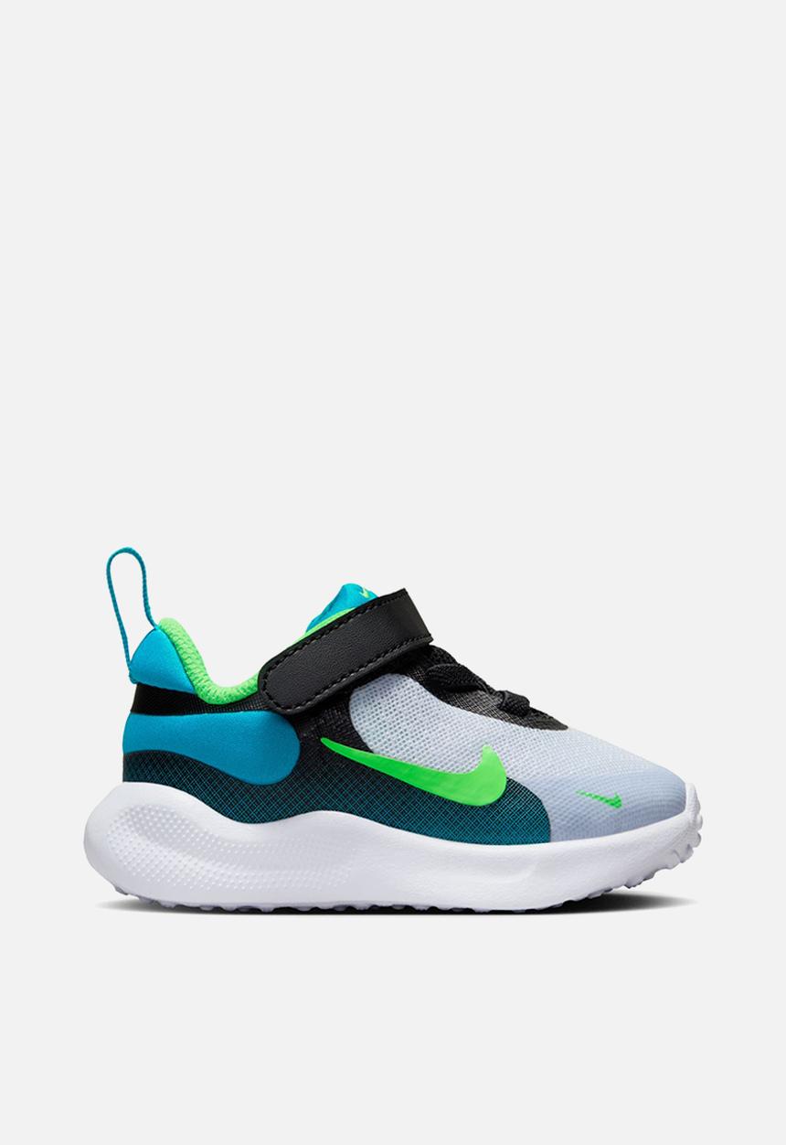 Nike - Nike Revolution 7 TD - Black/Green Strike-Football Grey