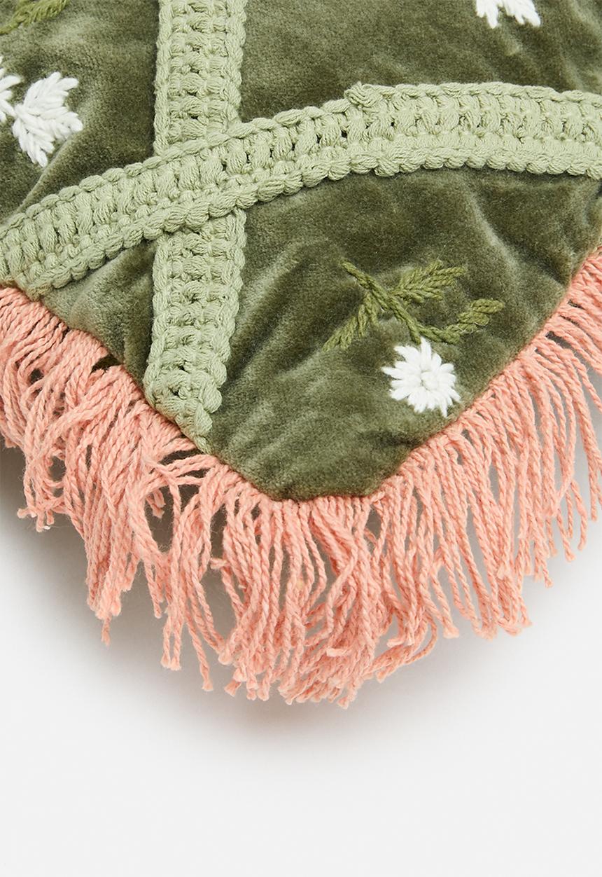 Sixth Floor - Mia floral cushion cover - multi