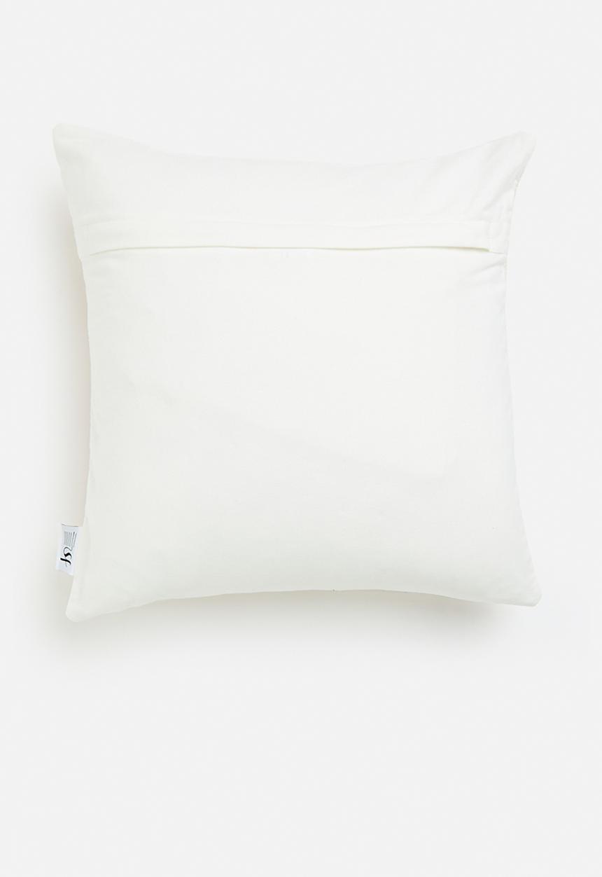 Sixth Floor - Dalia cushion cover- neutral & orange 