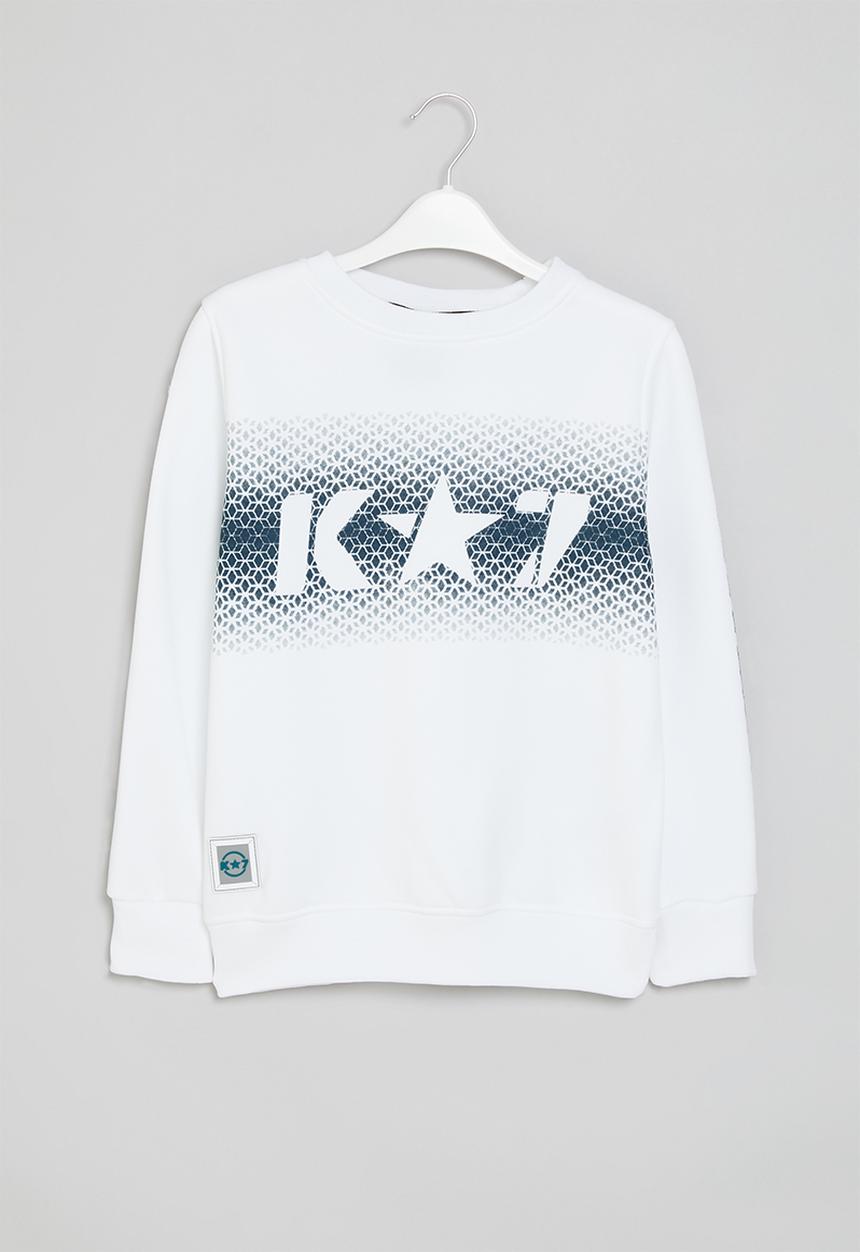 K-STAR 7 - Joker boys top - white/petrol