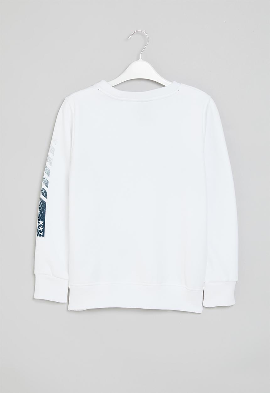 K-STAR 7 - Joker boys top - white/petrol