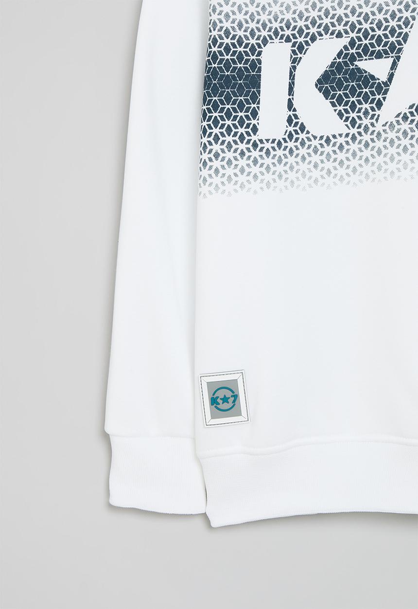 K-STAR 7 - Joker boys top - white/petrol