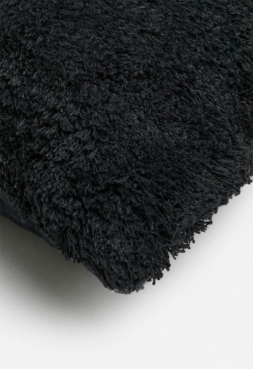 Sixth Floor - Block Tuft cushion cover- Black & Natural