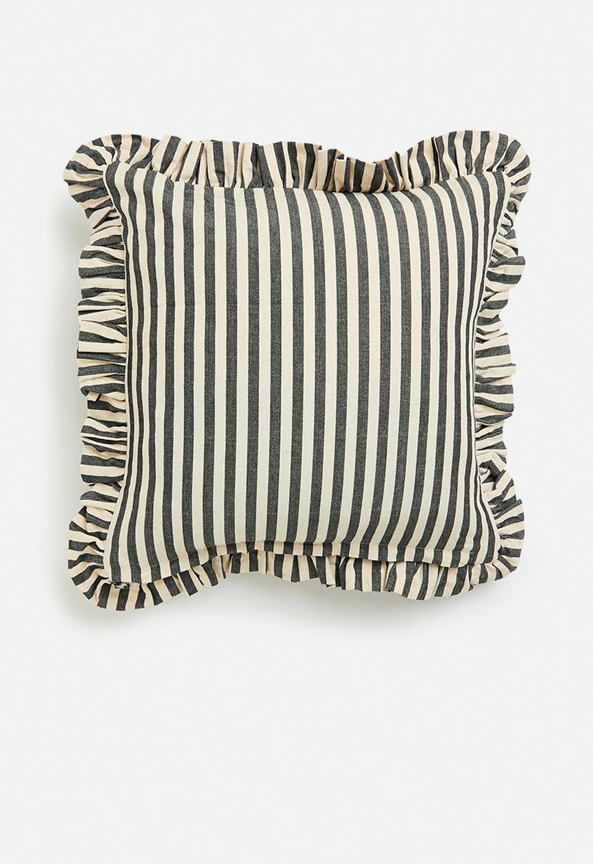 Sixth Floor - Frufru cushion cover- Black & White