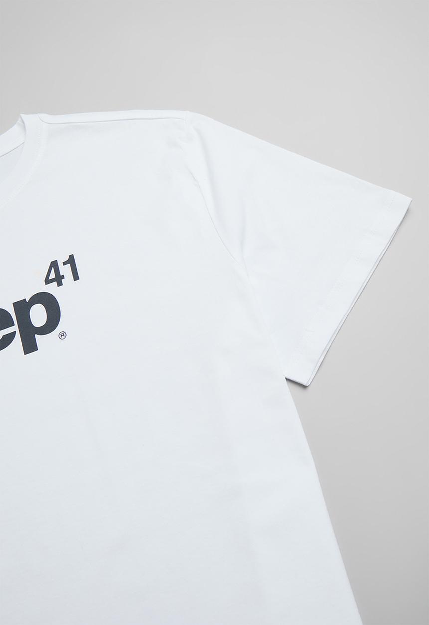 JEEP - Plus jeep 41 logo print tee - white