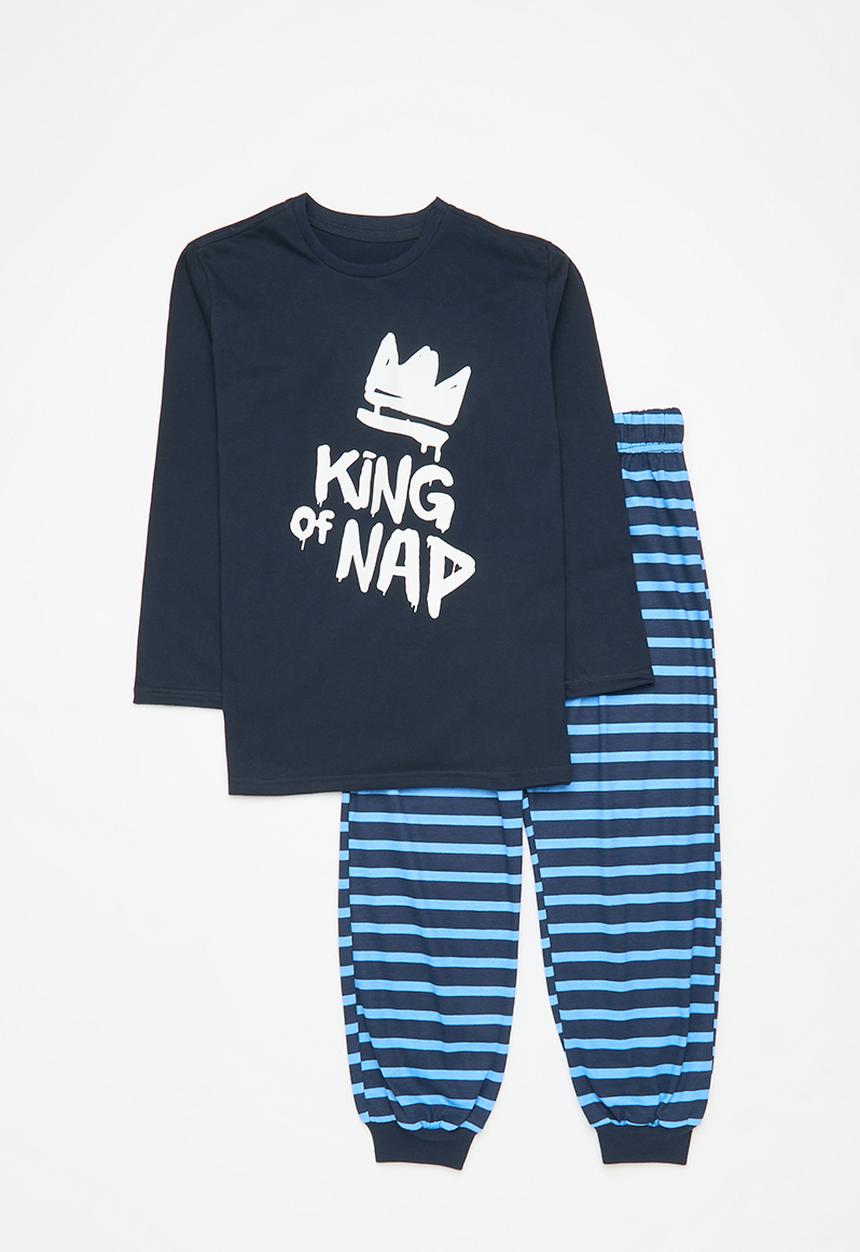 Pop Candy - Pj set - navy & blue stripe