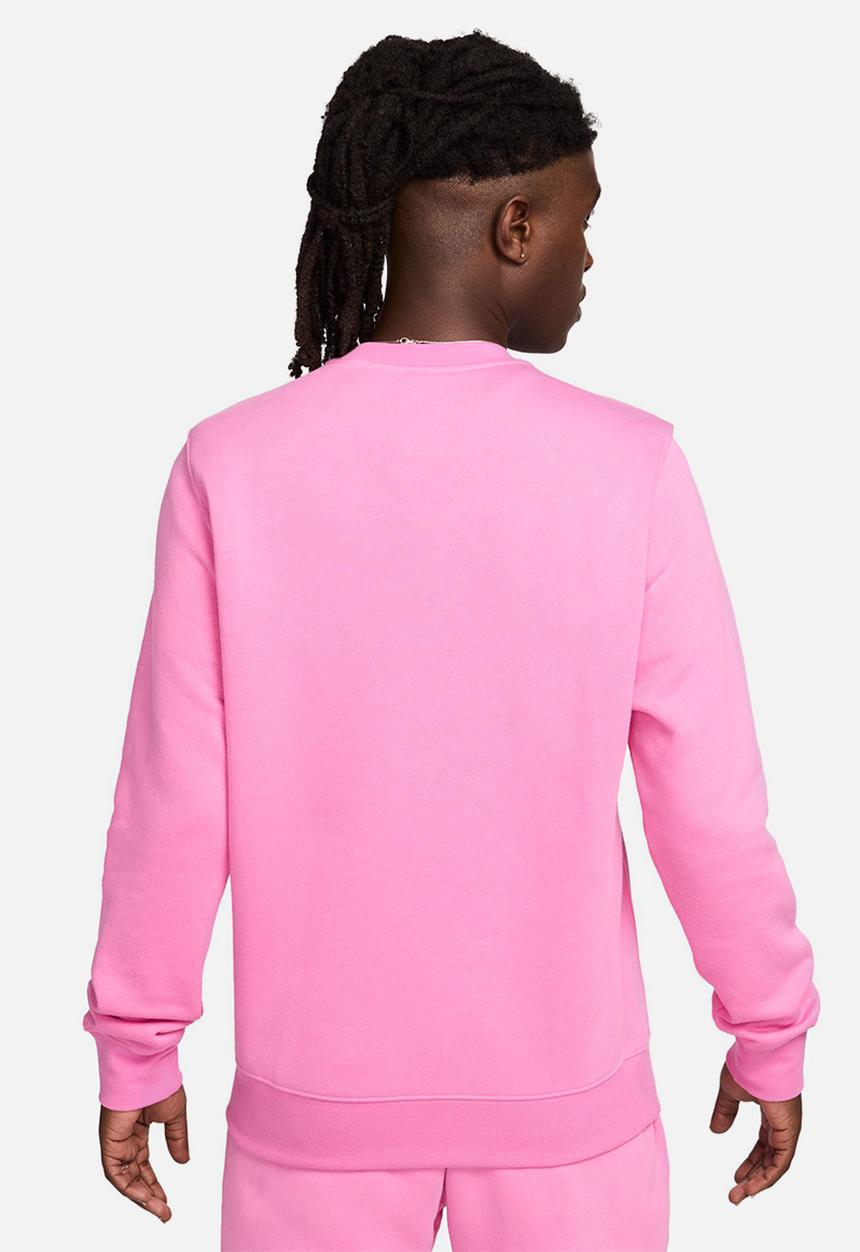 Nike - NSW Club Fleece Crew - Playful Pink/White
