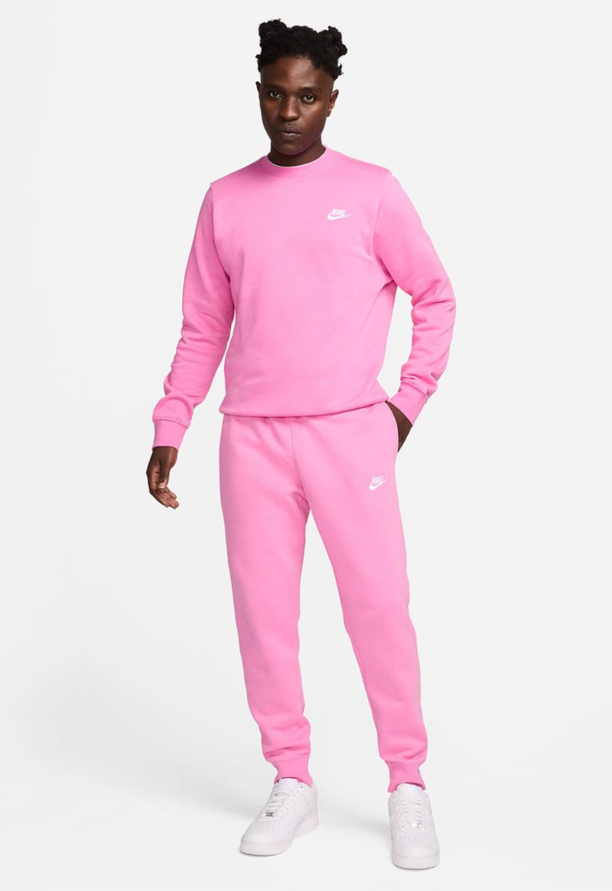 Nike - NSW Club Fleece Crew - Playful Pink/White