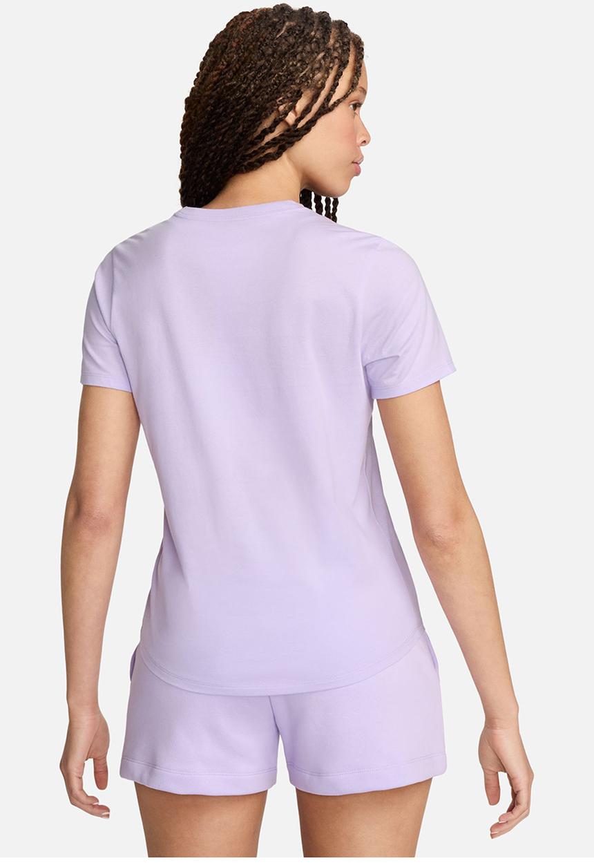 Nike - W Nsw Club Ss Tee Icn Ftra - Violet Mist/White
