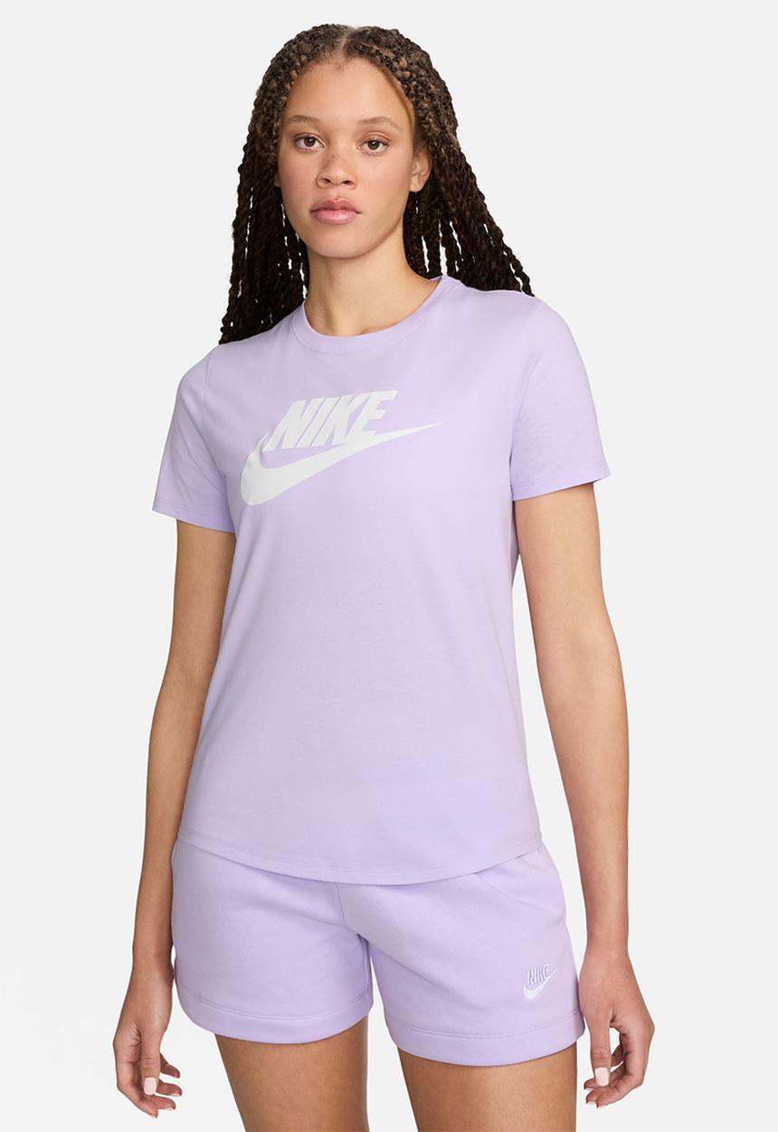 Nike - W Nsw Club Ss Tee Icn Ftra - Violet Mist/White