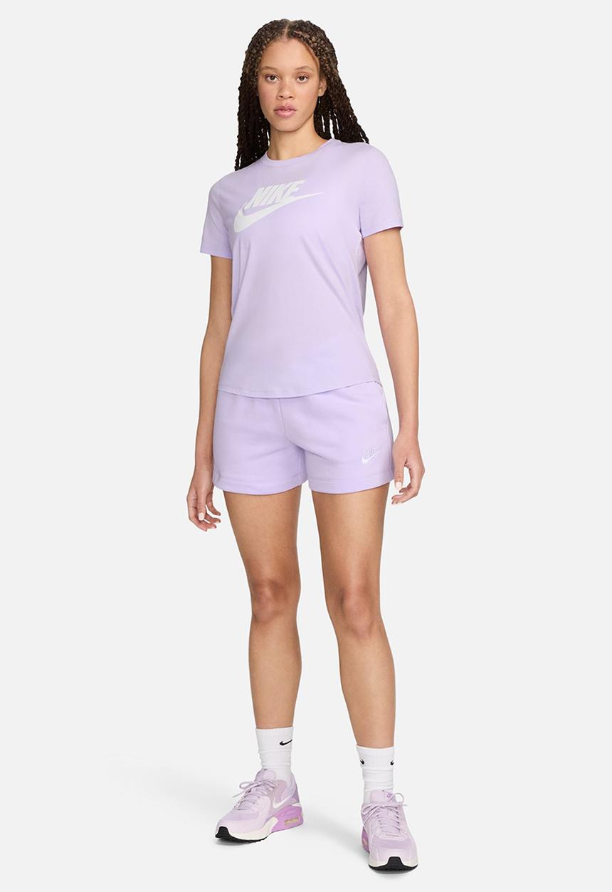Nike - W Nsw Club Ss Tee Icn Ftra - Violet Mist/White