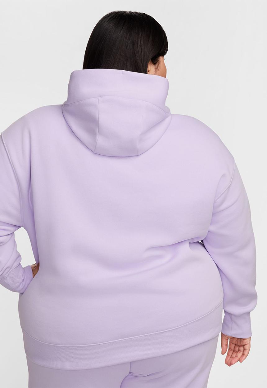 Nike - Plus w nsw phnx flc os po hoodie pl - violet mist/sail